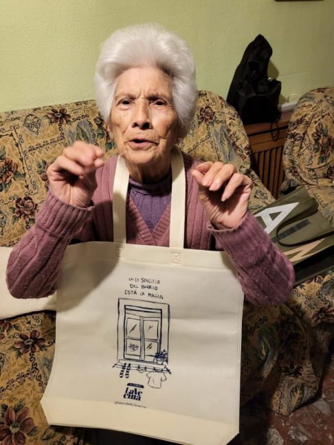 Bolsa de tela reciclada La Vecina