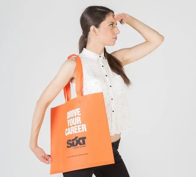 Bolsas de tela con fuelle
