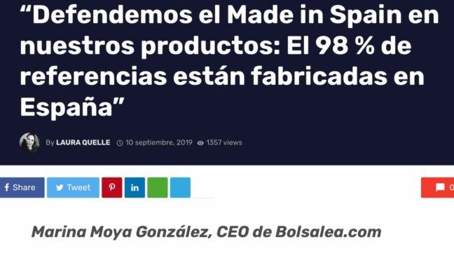 Bolsalea made in Spain