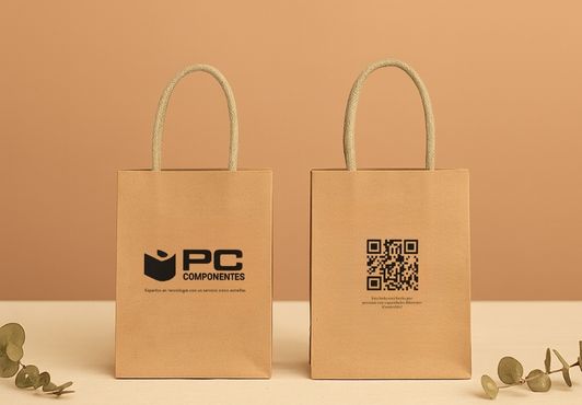 Bolsas de papel hechas por personas con discapacidad intelectual