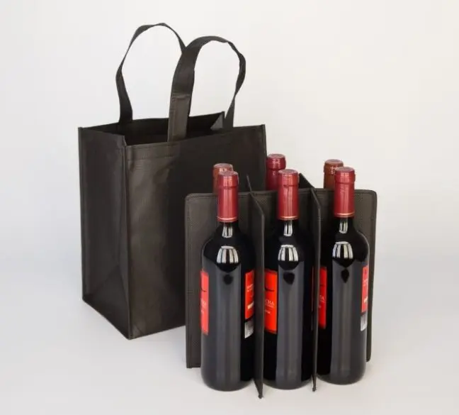 Bolsa para transportar botellas de vino de 2 y 3 botellas.