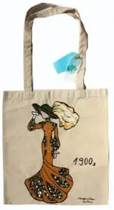 Bolsa pintada artesanalmente