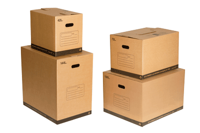 Caja de embalaje de cartón, mudanzas, cartón reforzado y resistente,  plegable y reutilizable, envío paquetes, almace