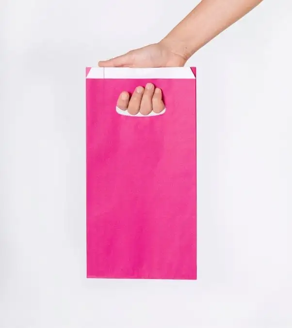 Comprar bolsas de papel de colores troqueladas
