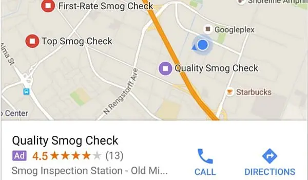 Publicidad de tiendas en Google Maps
