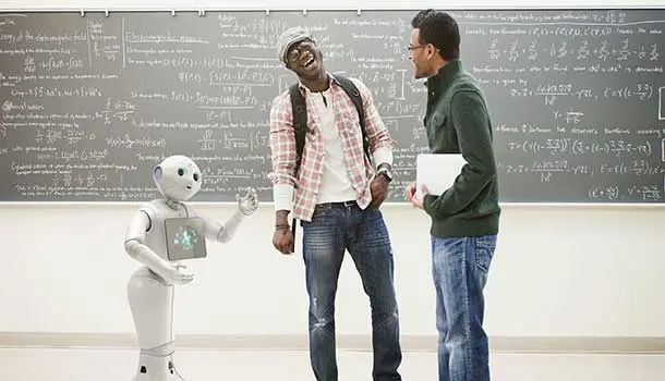 Robot-simpático-que-interactúa-con-humanos