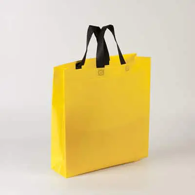 bolsas amarillas plastificadas