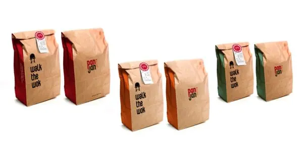 bolsas de papel kraft para transportar comida