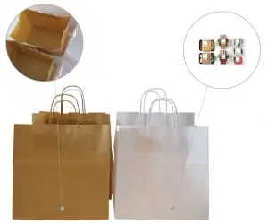 bolsas de papel para transportar comida