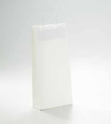 bolsas para dos botellas en color blanco