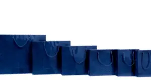 bolsas plastificadas azules