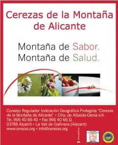 Cerezas de la montaña de Alicante