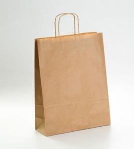 Porta objetos de papel kraft
