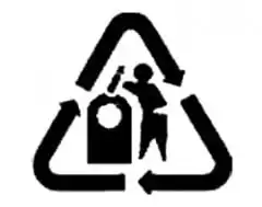 logotipo de reciclar cristal