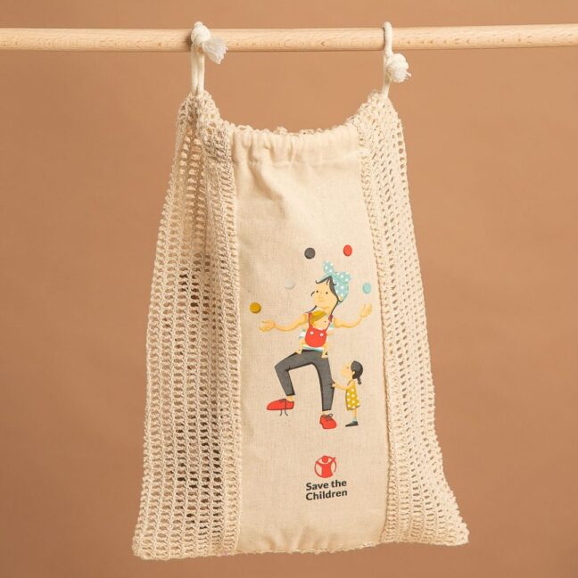 Imagen del artículo: Saquitos de algodón personalizados para Save The Children