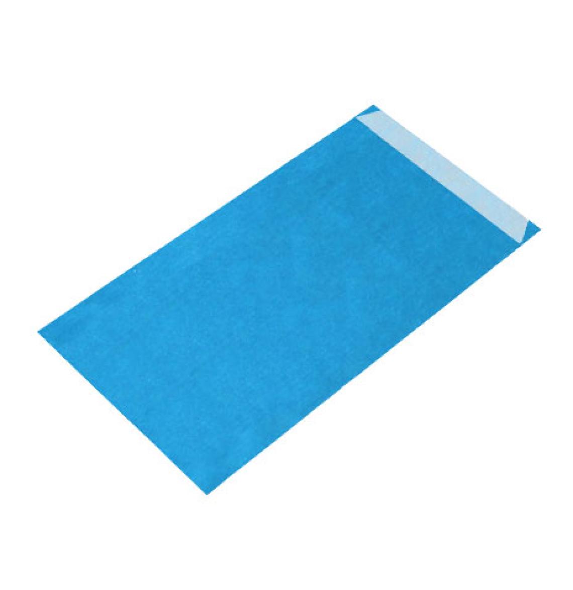 Sobres de papel de color azul