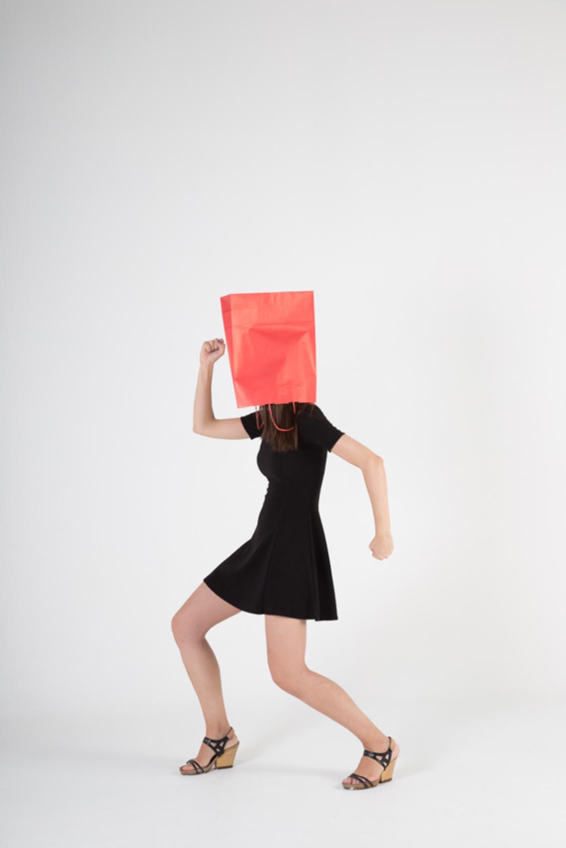 Bolsas medianas de color rojo