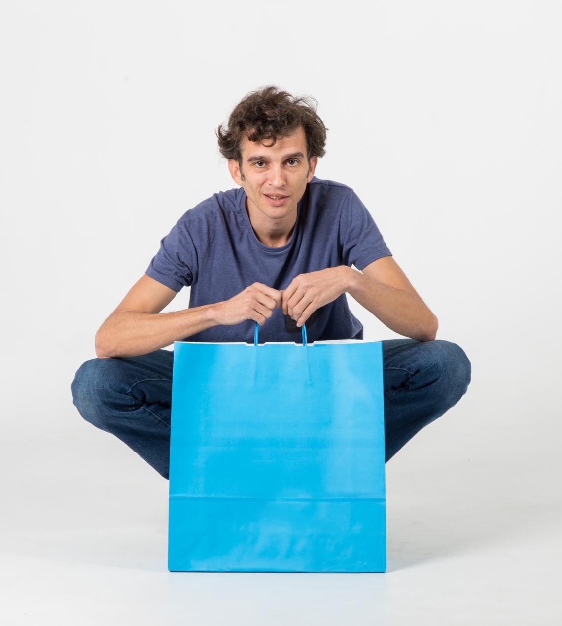 Bolsas de papel de colores 100 g 44x46x15