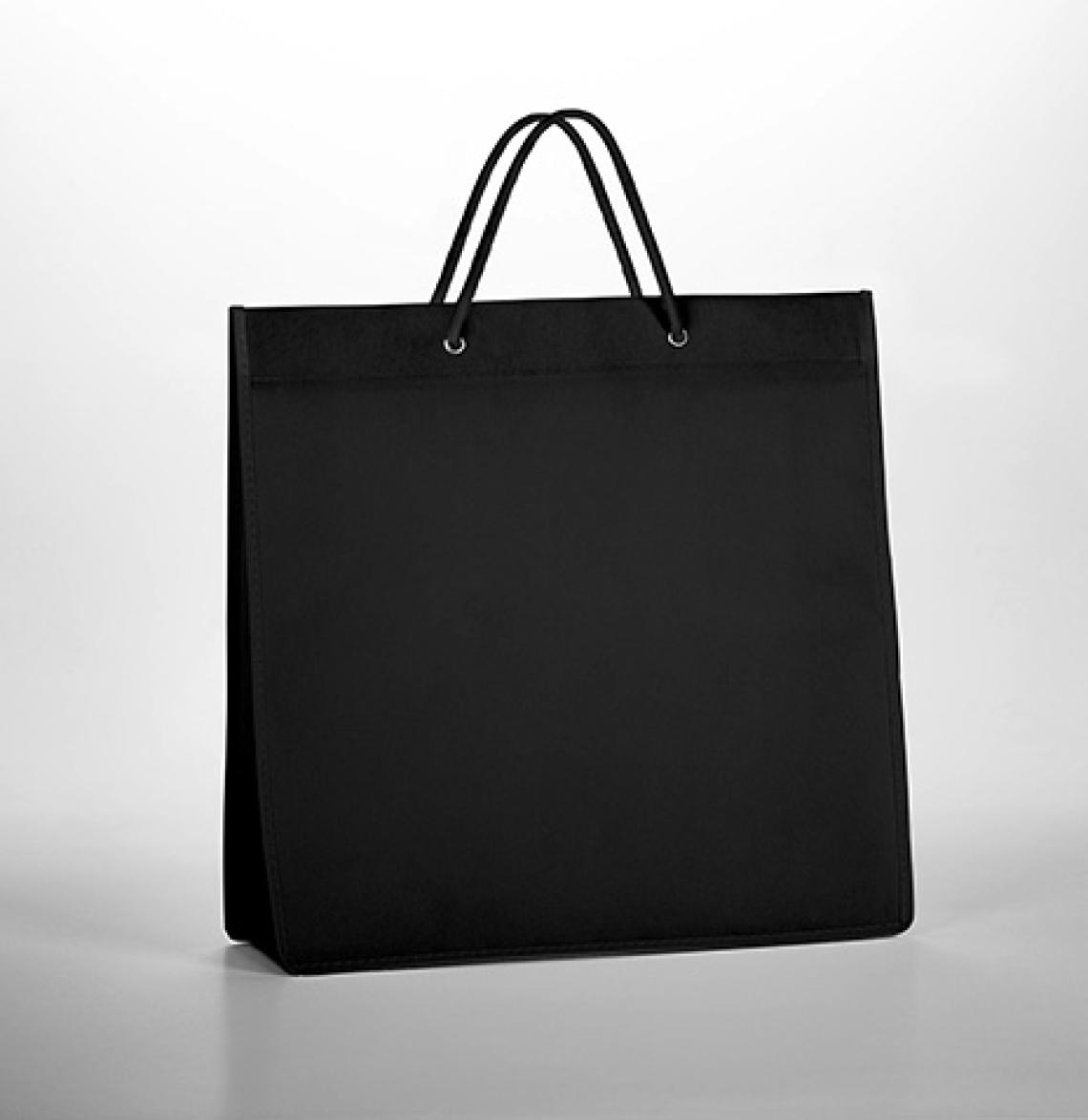 Bolsas de tela con asas de cordón negras