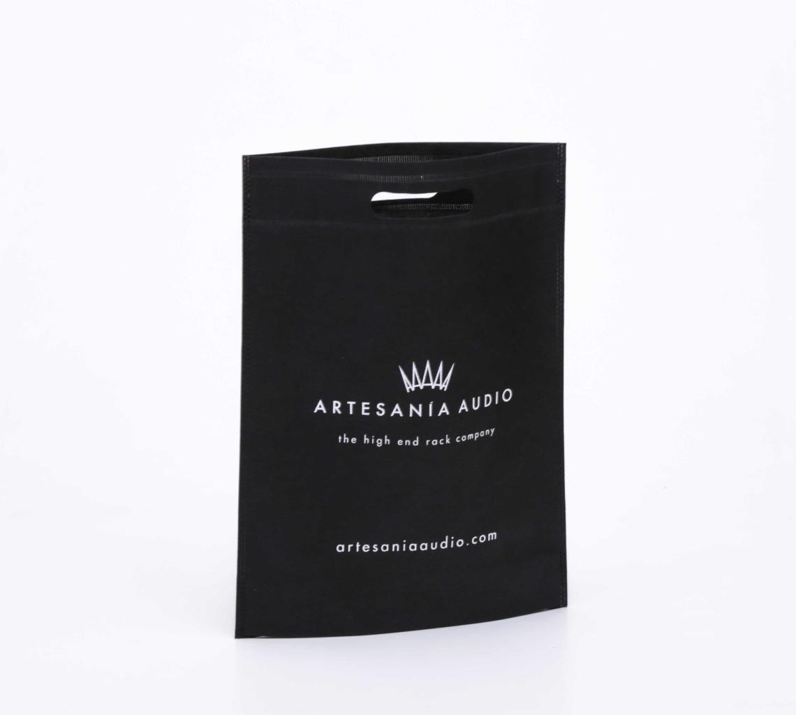 Bolsas negras con asas de troquel