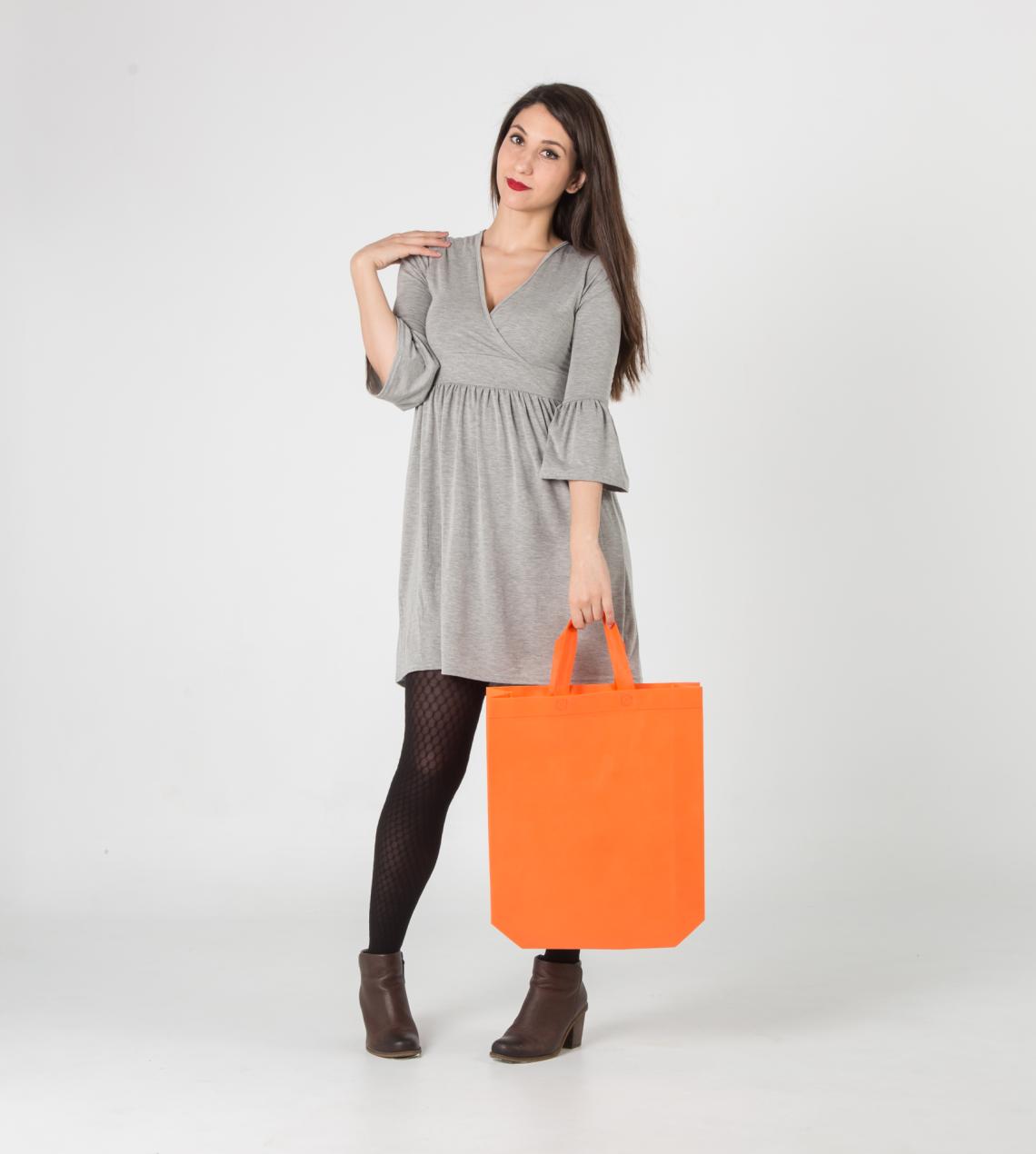 Bolsas con asas y  fuelle lateral