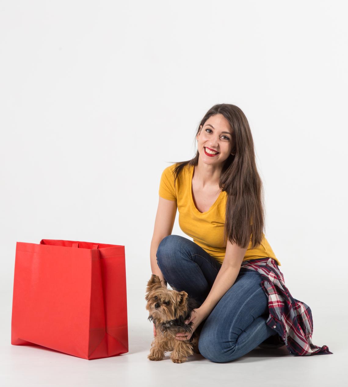 Bolsas de tela de  base ancha 45x40x20