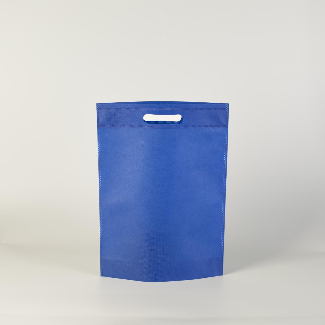 Bolsas azules con asas de troquel