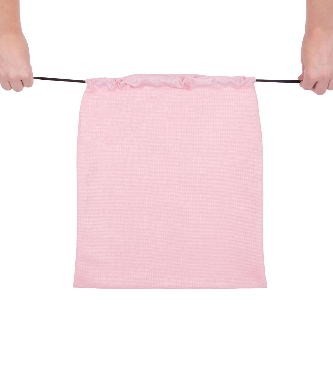 Sacos de tela reciclada rosas