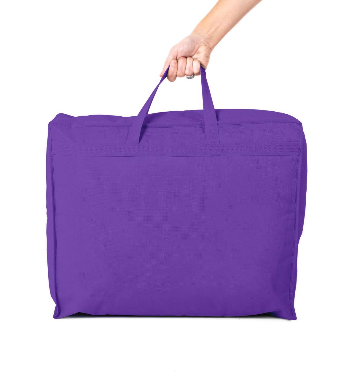 Bolsa para guardar edredones de color morado 60x50x20