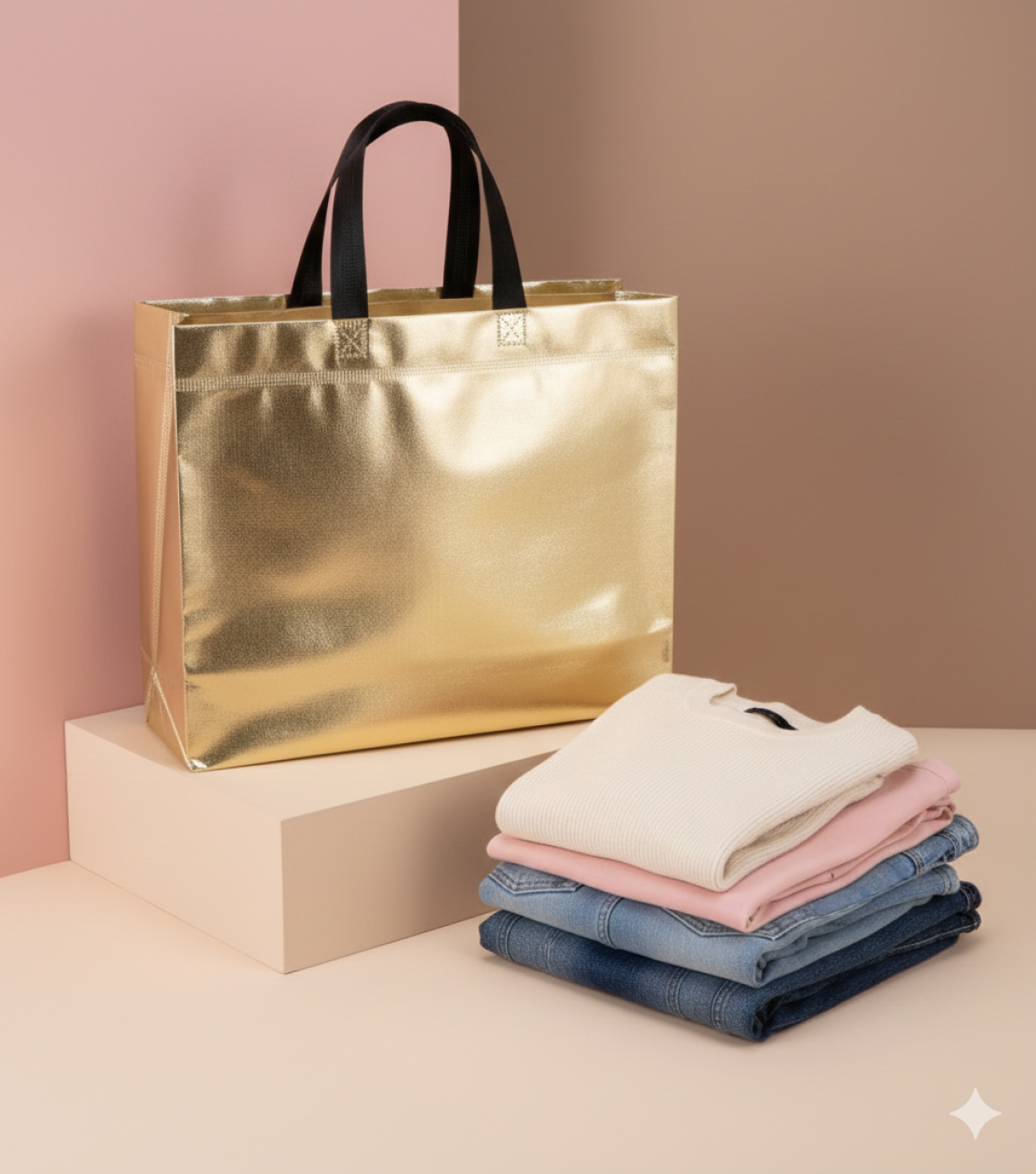 Bolsa tela laminada 50x40x12