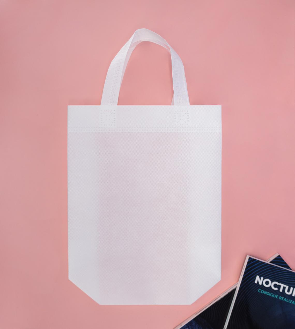 Bolsas de tela reciclada blancas