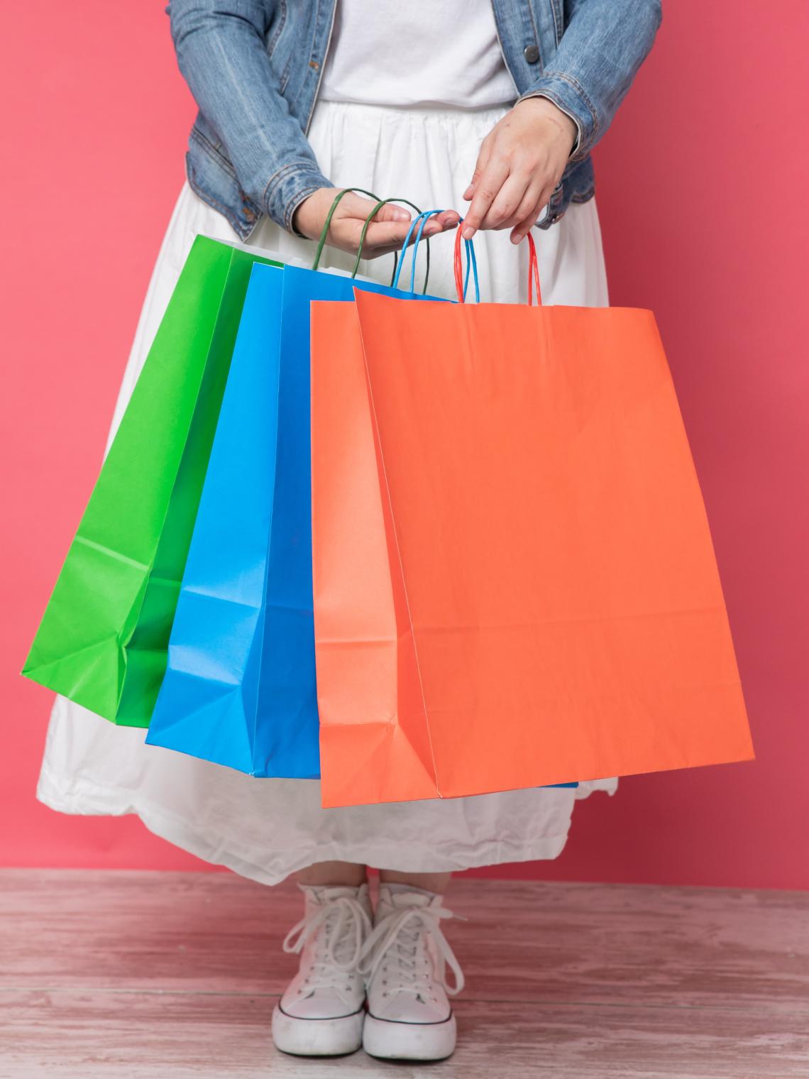 Bolsas de papel de colores 100 g 44x46x15