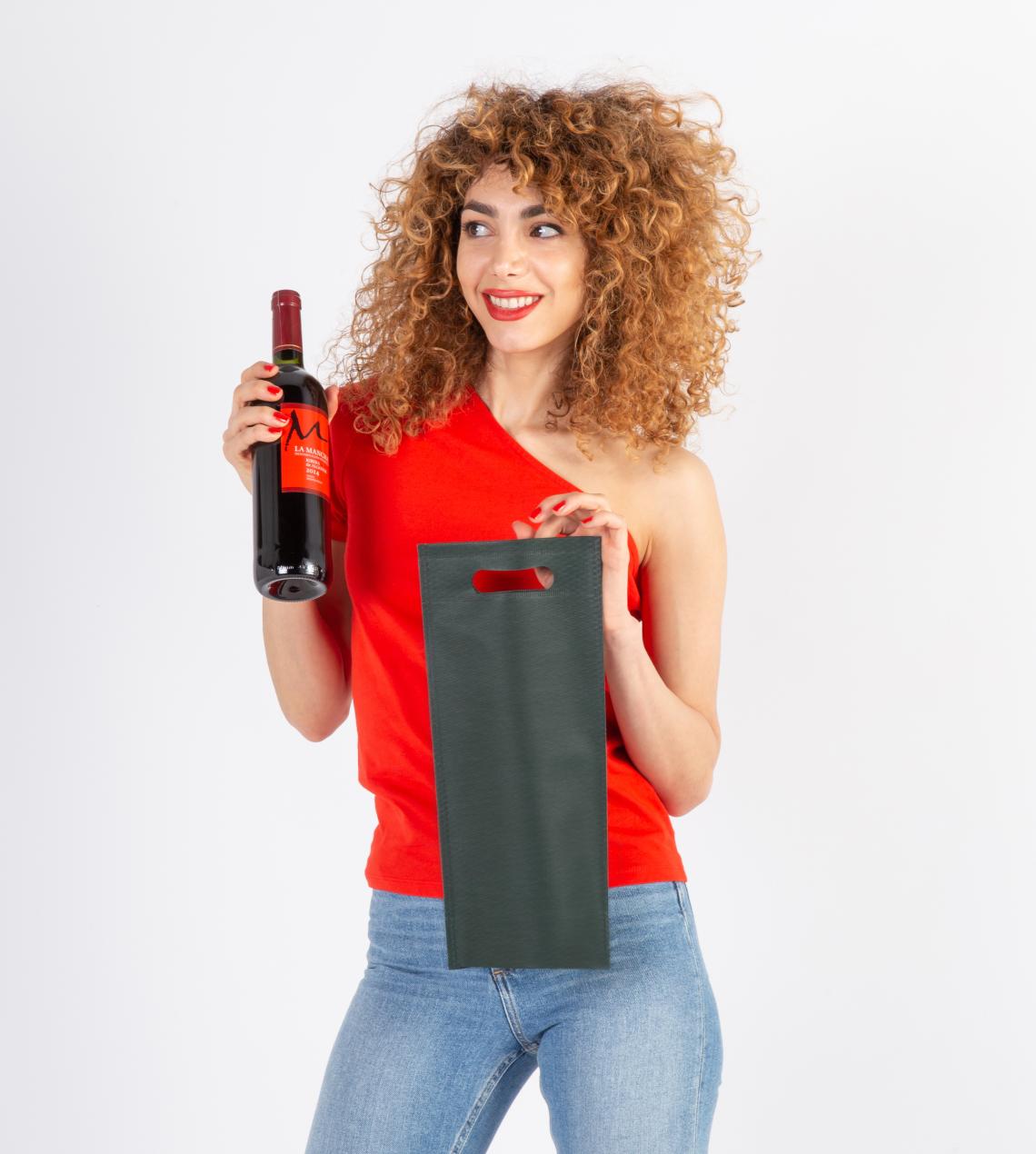 Bolsas de tejido para botellas 17x40x10