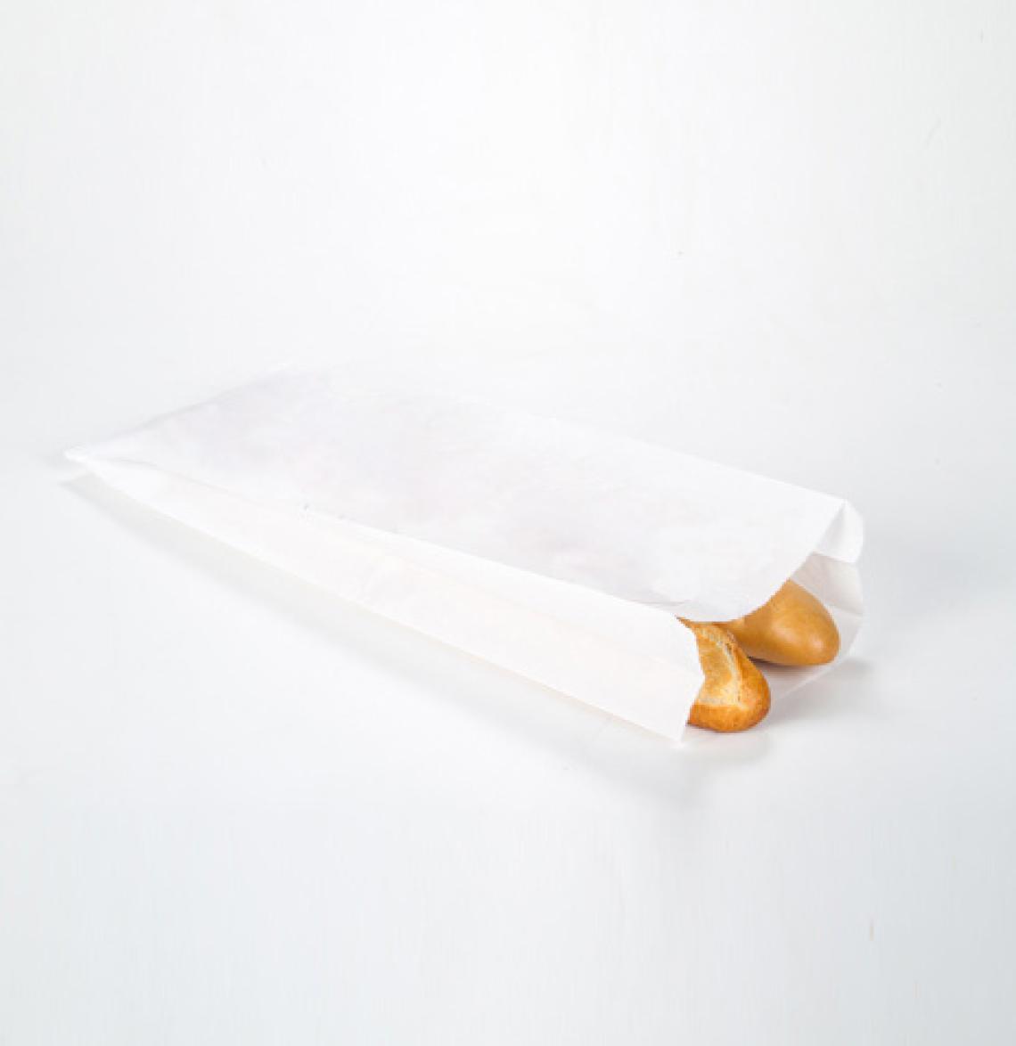 Bolsas de papel para dos barras de pan 14x54x7