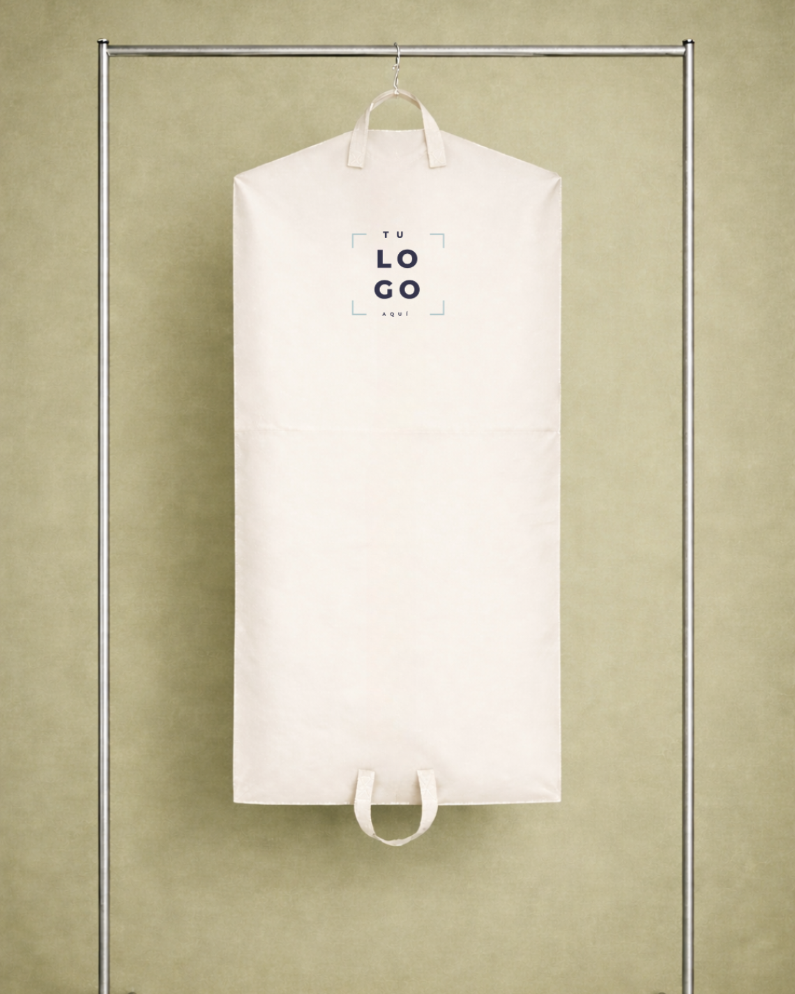 Fundas de tejido reciclado hueso para vestidos largos