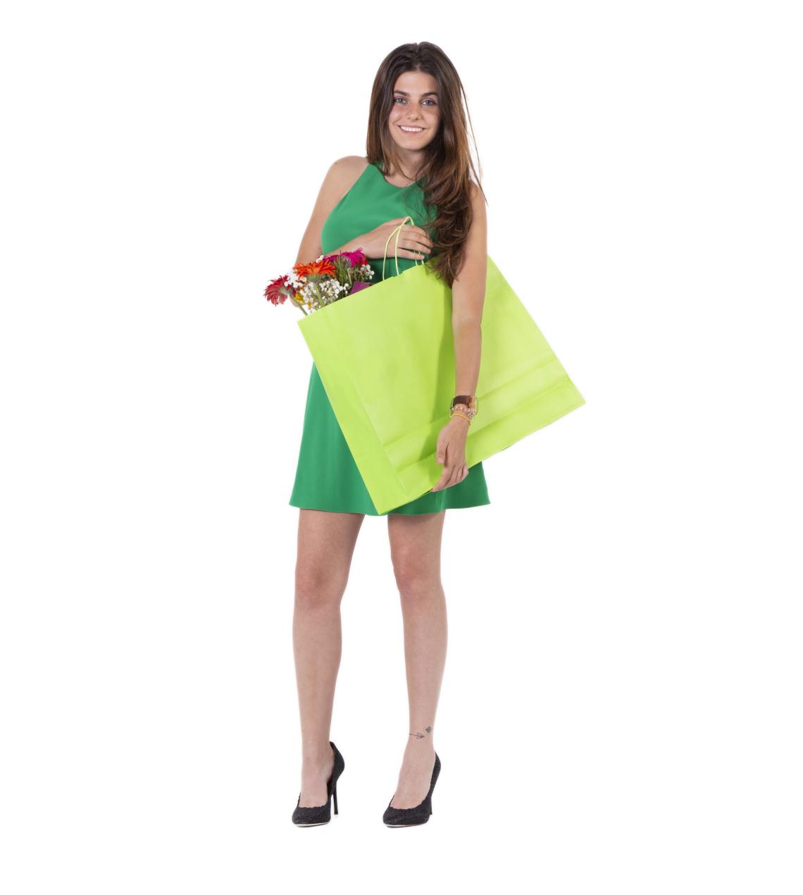 Bolsa papel de colores 120 g 54x45x13