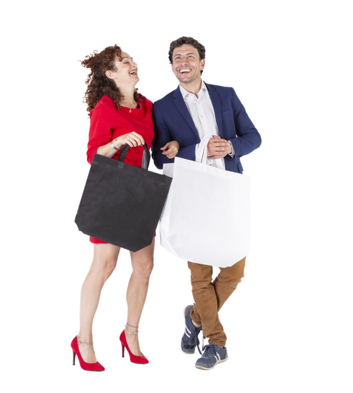 Bolsas de tela de  base ancha 45x40x20