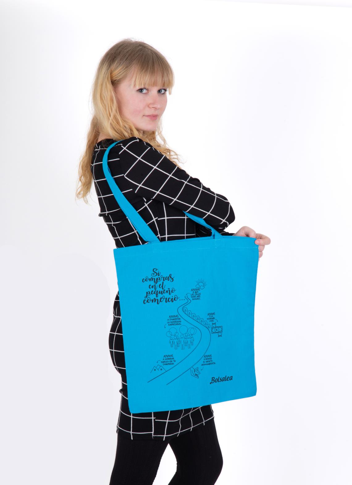 Bolsas de algodón  de colores 145 g 38x42