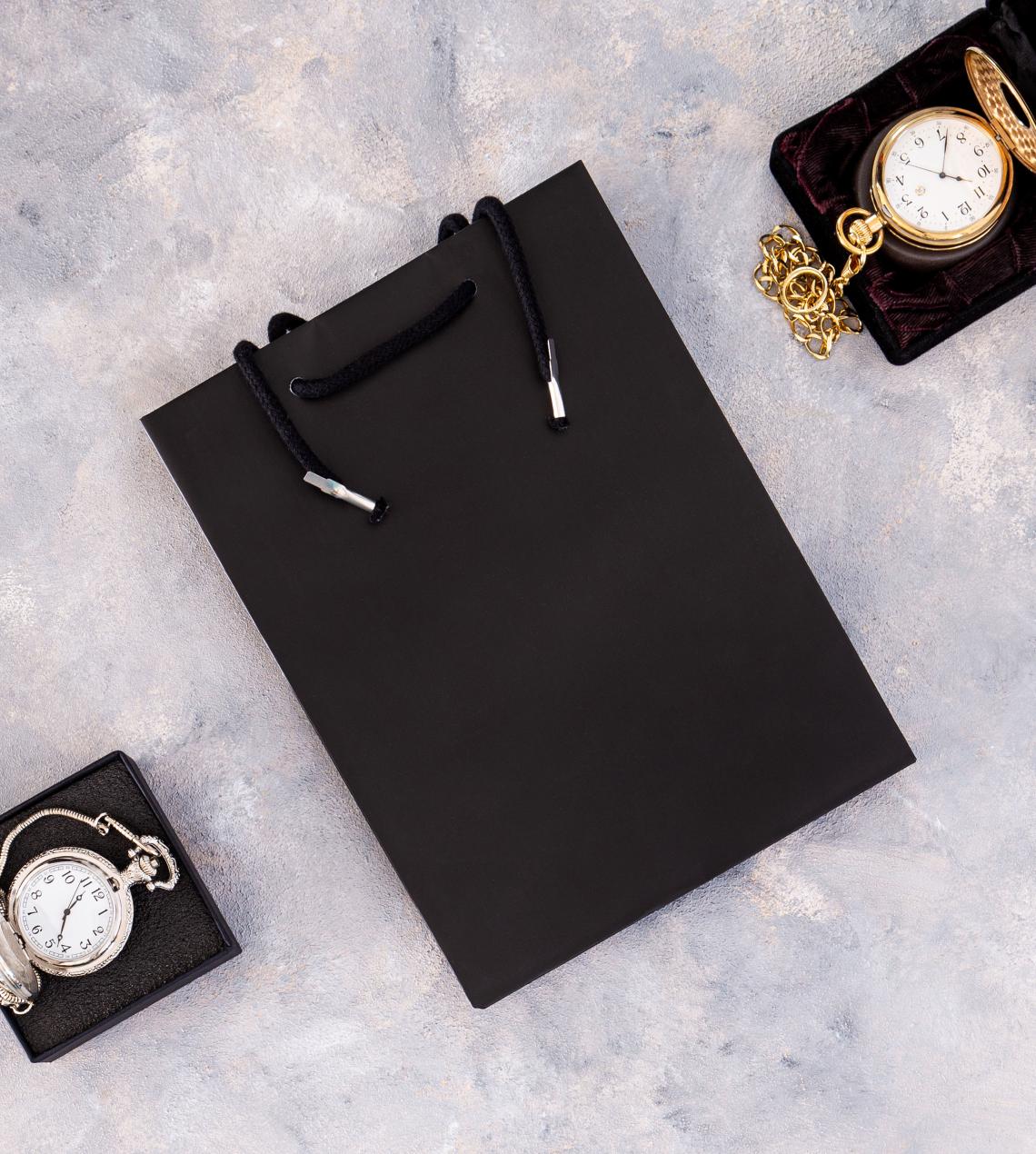 Bolsas de lujo satinadas 18x25x9