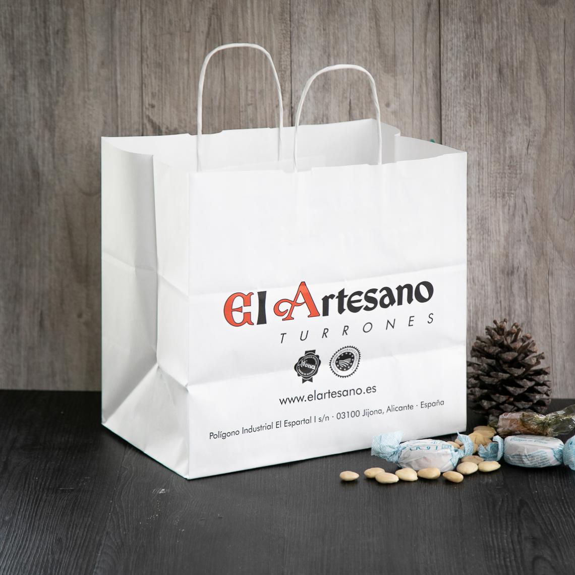 Bolsas de papel take away 30x29x18