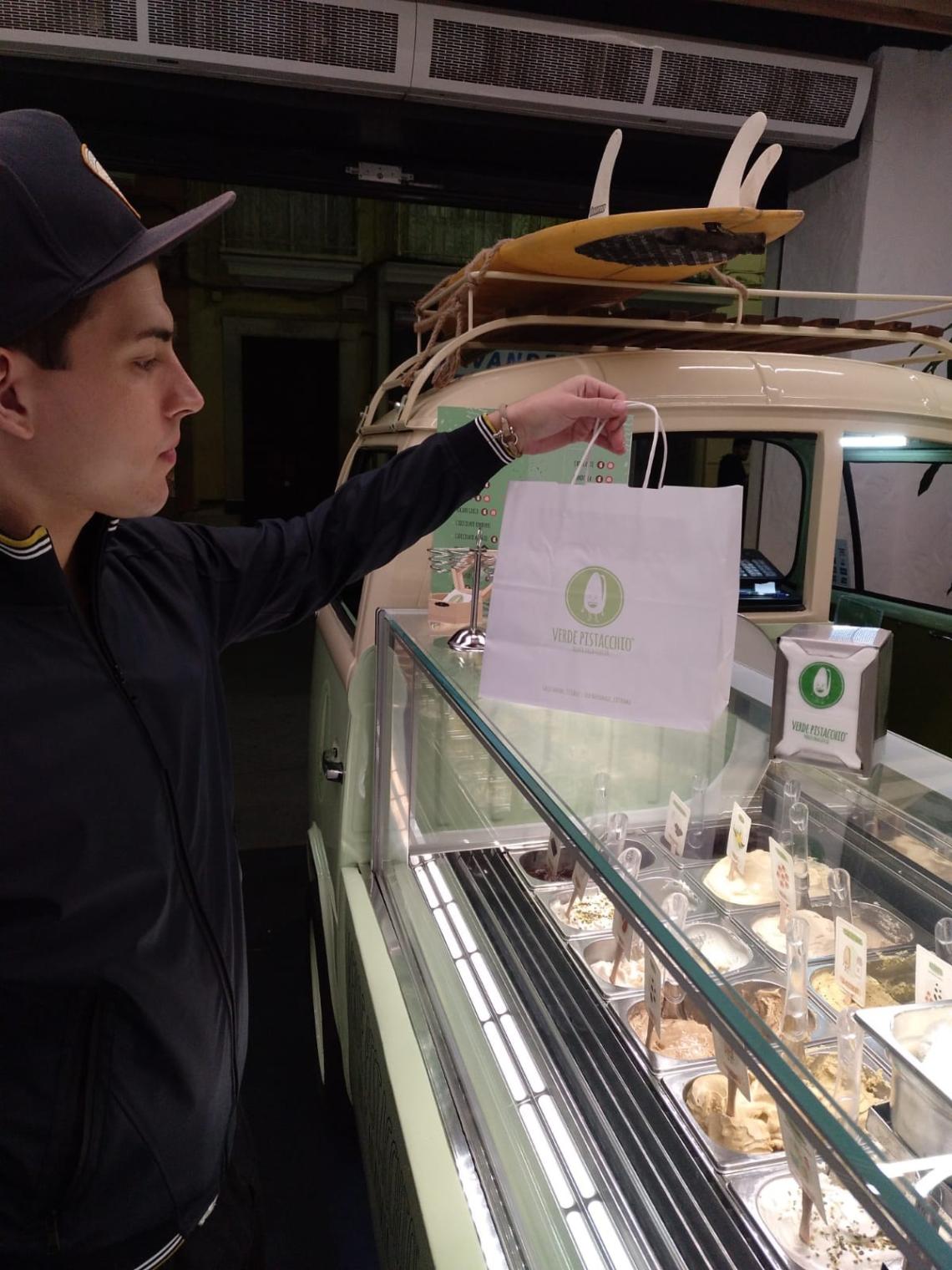 Bolsas de base ancha impresas