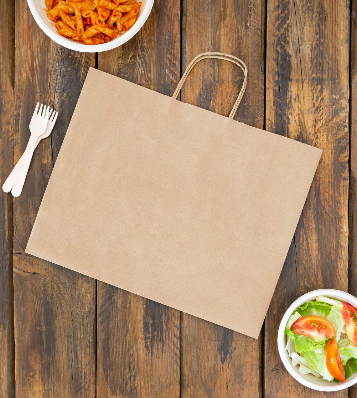 Bolsas de papel kraft 100 g 41x32x15