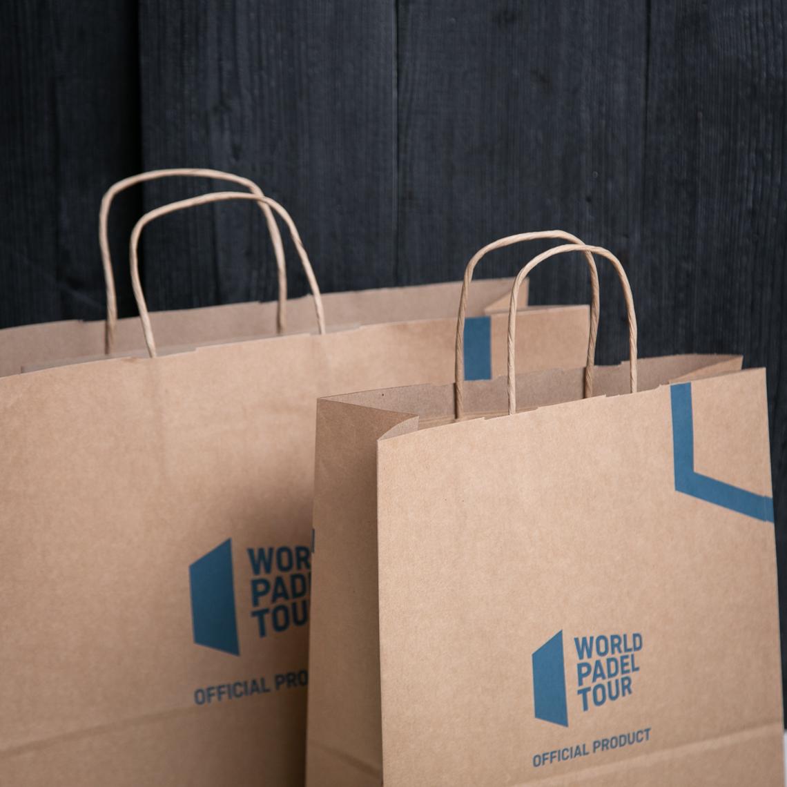 Bolsas de papel kraft medianas impresas