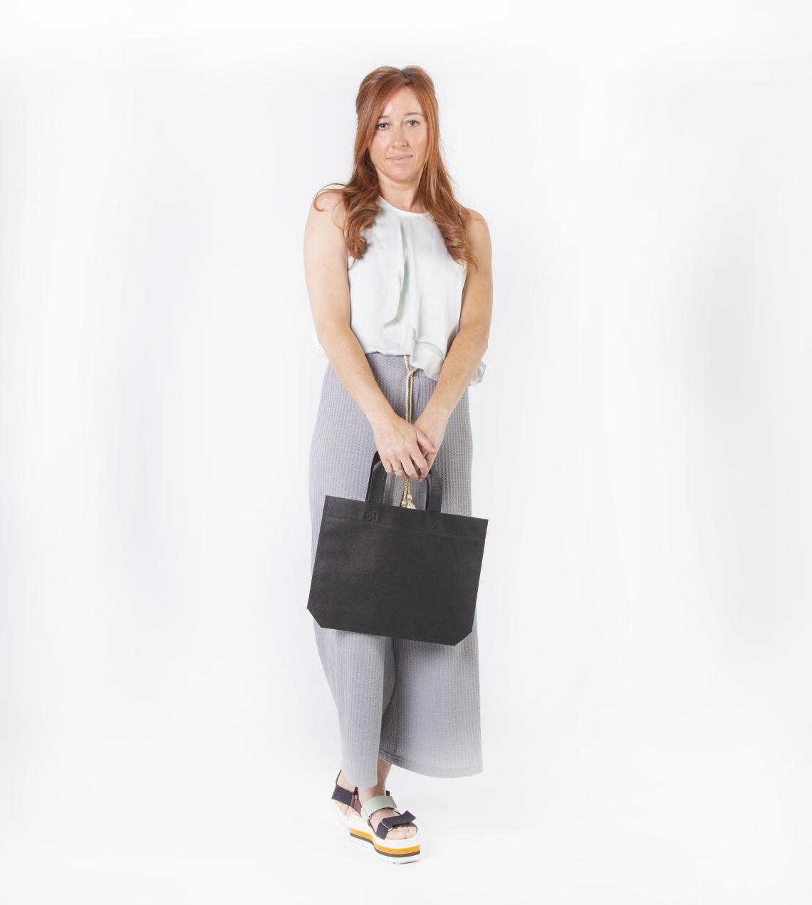 Bolsas de tela negras 34x26x8