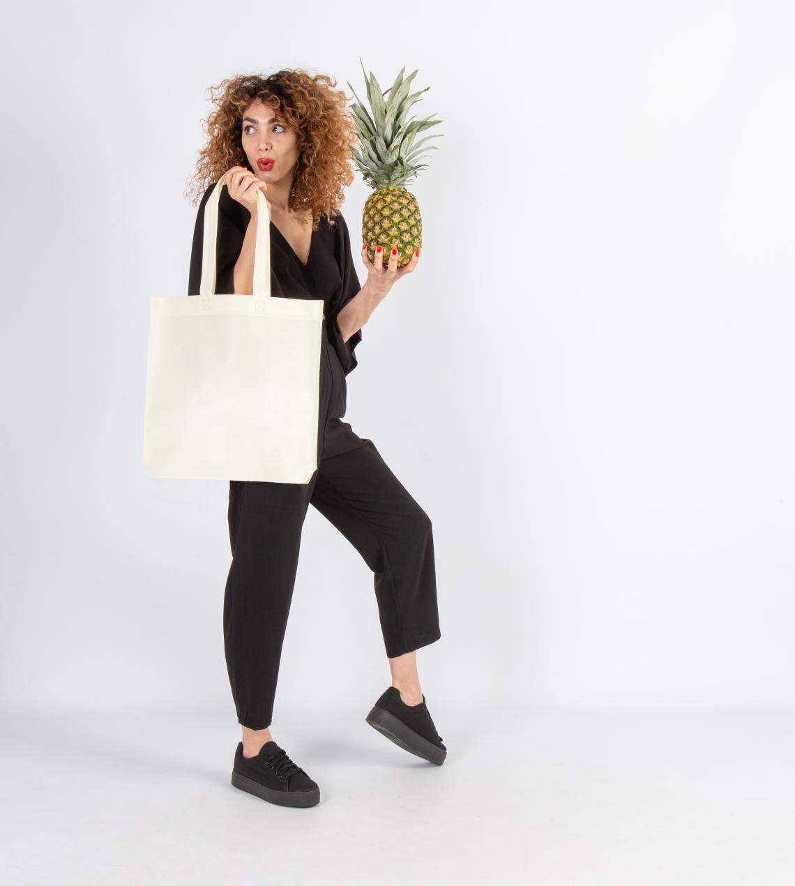 Bolsa de tela termosellada verde