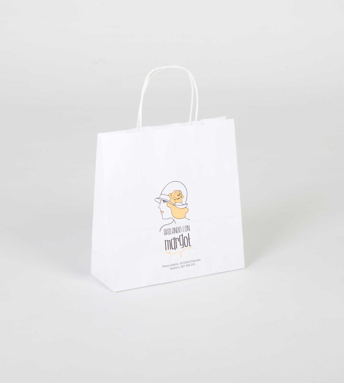 Bolsas de papel pequeñas impresas