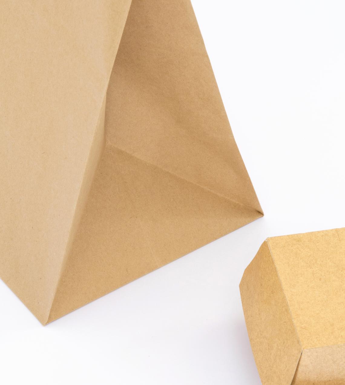 Bolsas de papel take away con comida