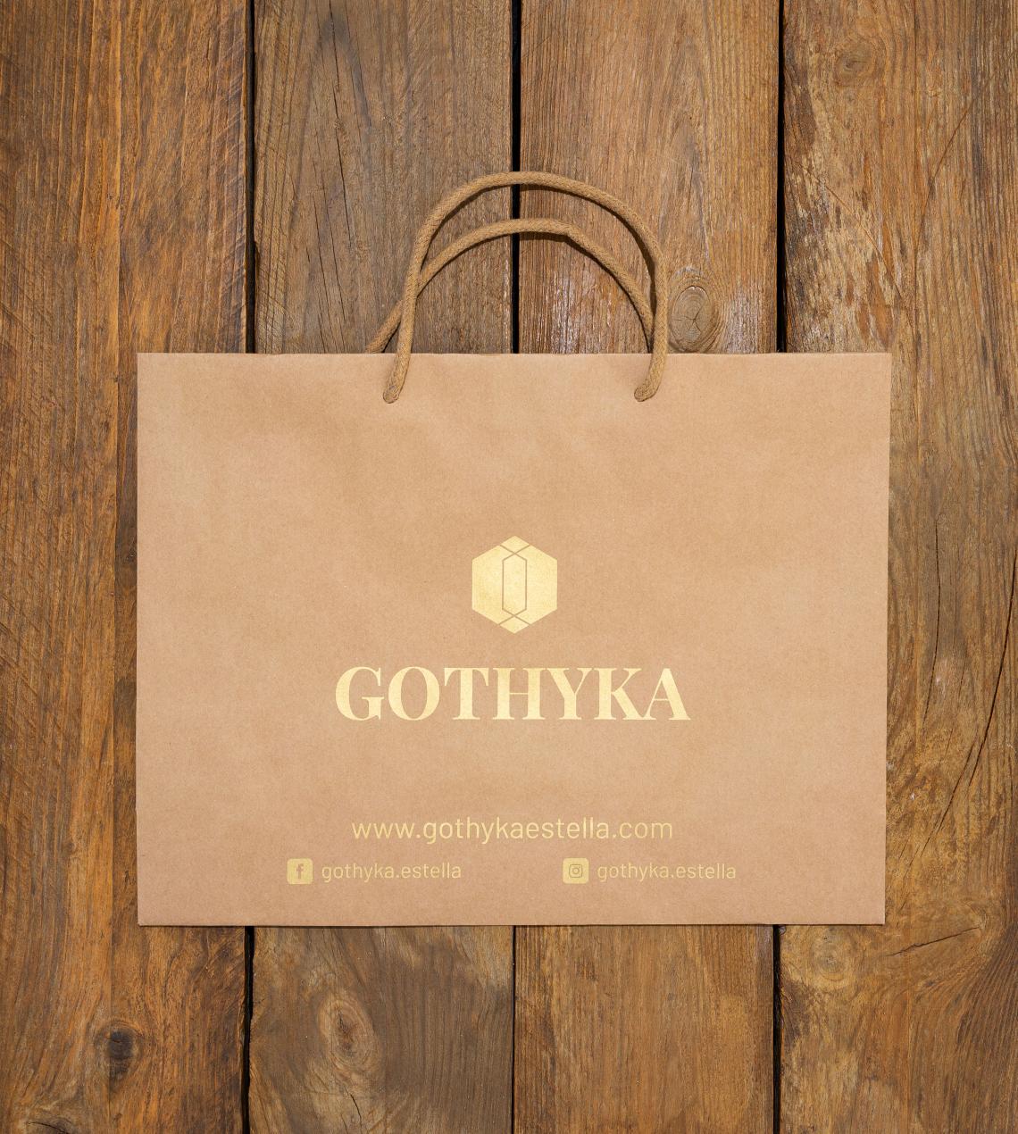 Bolsa de lujo mate con logo 39x30x12