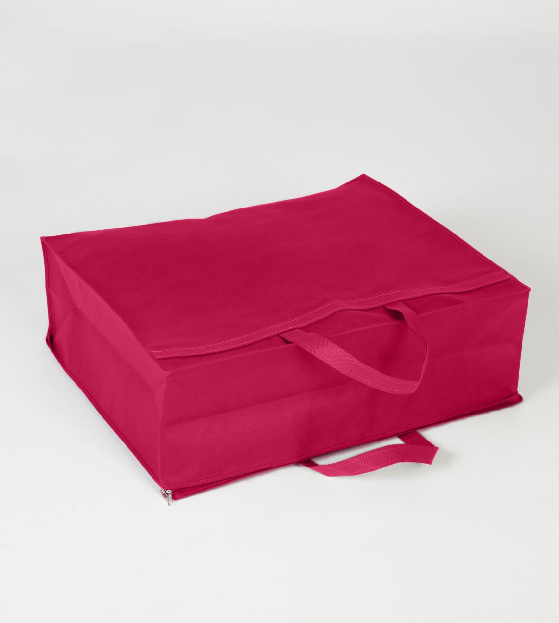 Bolsa para guardar edredón fucsia 88x55x35