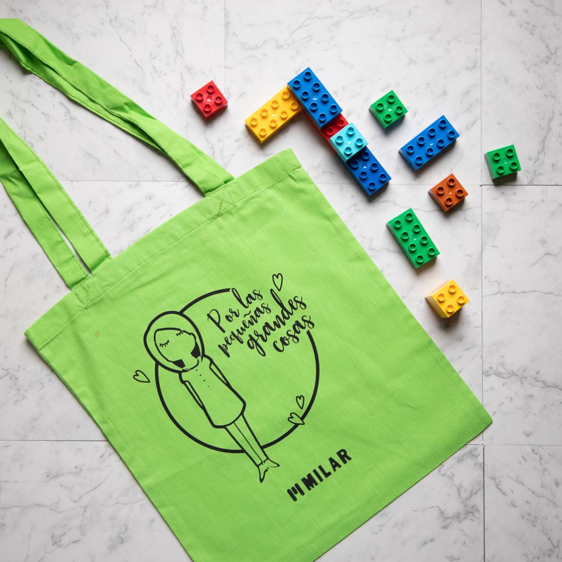 Bolsas de algodón  de colores 145 g 38x42